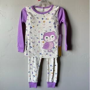 Wonder Nation 2 Piece Purple Owl Pajama Set- Size 2t